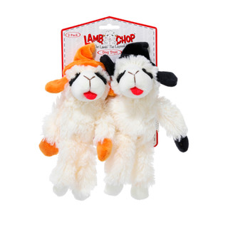 Thumbnail 1: Multipet 2 Pk Halloween Witch Lambs Dog Toys 