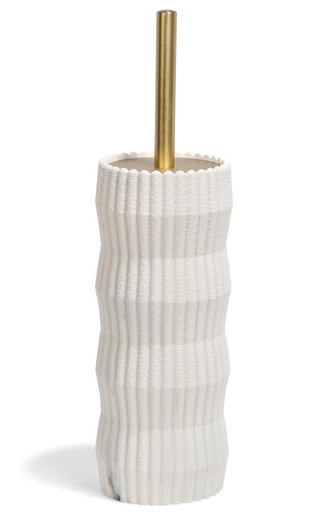 Thumbnail 2: DWELL Scallop Stone Toilet Brush Set 