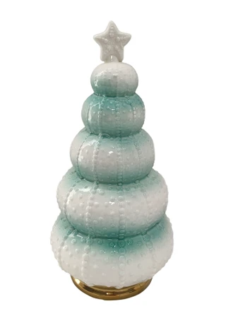 Thumbnail 2: Magical Season 11" Blue Sea Urchin Christmas Tree 