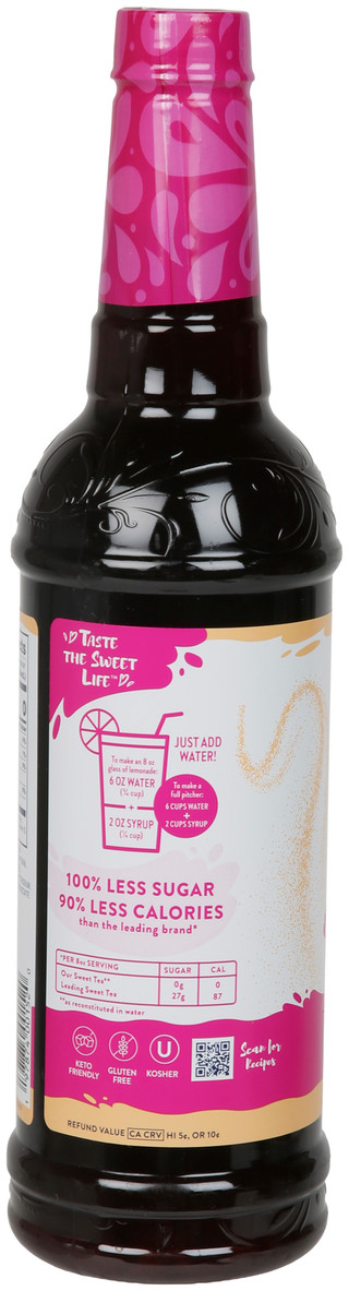 Thumbnail 2: Jordan's Skinny Mixes 25.4 oz Sweet Tea Syrup  