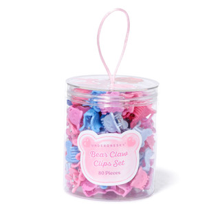 Thumbnail 1: Underonesky Girls 80 Pc Mini Bear Claw Clips 
