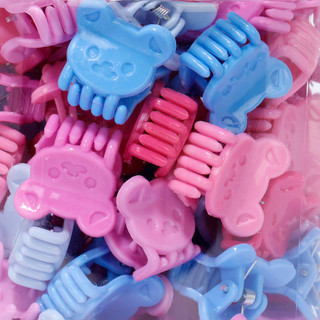 Thumbnail 2: Underonesky Girls 80 Pc Mini Bear Claw Clips 