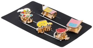 Thumbnail 2: Noir 5 Pc Back to School Hair Claw Clips 