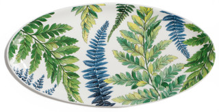 Thumbnail 2: Boston International 10 in Oval Botanical Plate Platter 