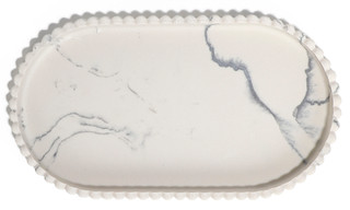 Thumbnail 2: DWELL Scallop Stone Tray  