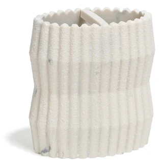 Thumbnail 1: DWELL Scallop Stone Toothbrush Holder 