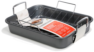 Thumbnail 2: Farberware Nonstick 12in x 16in  Roaster Pan w/ Rack  