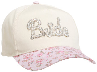 Thumbnail 1: David and Young Bride Floral Print Bill Baseball Hat  