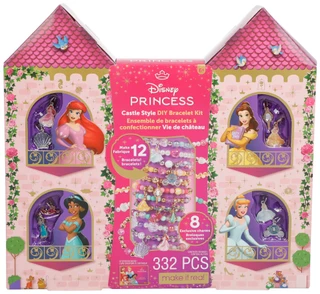 Thumbnail 1: Disney Princess 332 Pc Princess Castle Style DIY Bracelet Kit  