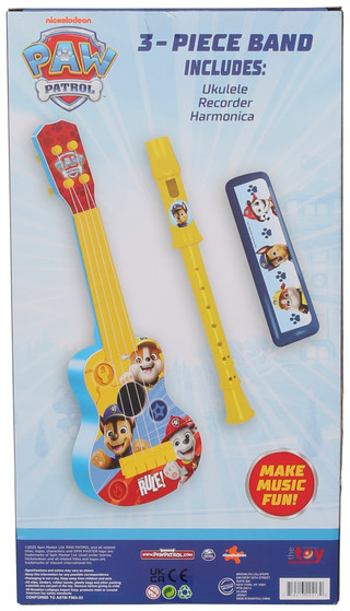 Thumbnail 2: Nickelodeon 3 Pc Paw Patrol Band Set w/ Recorder Harmonica Ukulele 