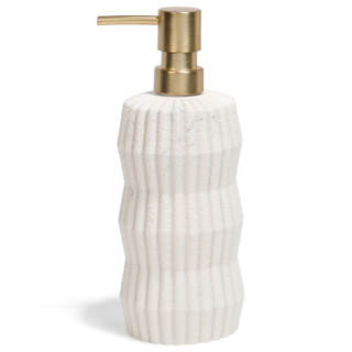 Thumbnail 1: DWELL Scallop Stone Liquid Soap Pump Dispenser  