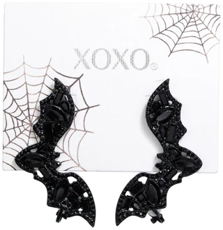 Thumbnail 1: Nicole Miller Halloween Bats Drop Earrings 
