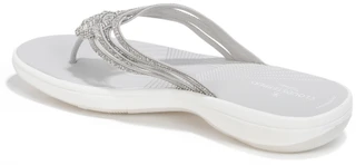 Thumbnail 4: Clarks Women's Cloudsteppers Breeze Rhinestone Flip Flops 