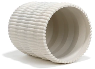Thumbnail 2: DWELL Scallop Stone Waste Bin 