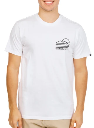 Thumbnail 3: Quiksilver Men's Short Sleeve Graphic Crew Neck Tee 
