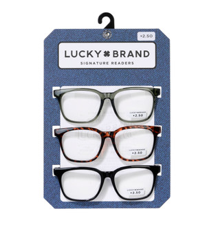Thumbnail 1: Lucky Brand 3 Pk Square Assorted Signature Readers 