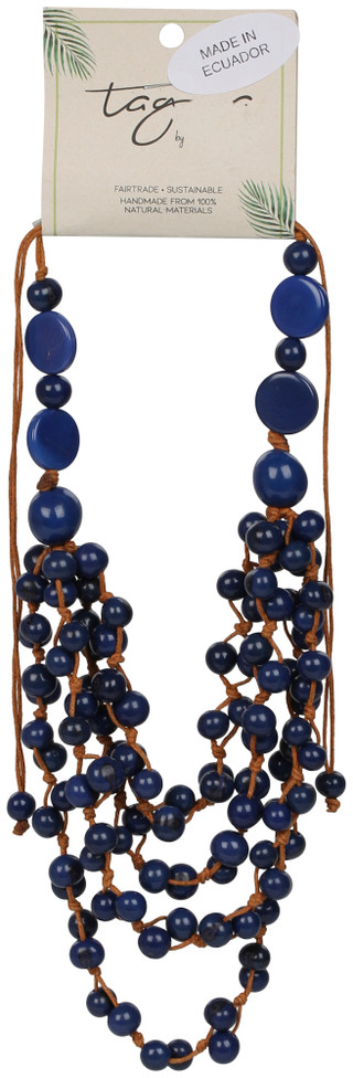 Thumbnail 1: TAGUA Layered Beaded Statement Necklace  