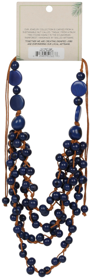 Thumbnail 2: TAGUA Layered Beaded Statement Necklace  