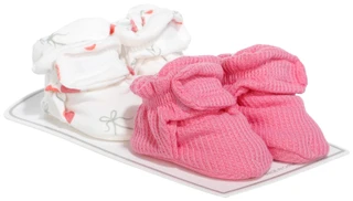 Thumbnail 2: Toby NYC Baby Girls 2 Pk Print Booties 