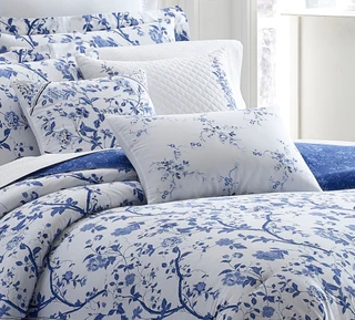 Thumbnail 7: Laura Ashley Laura Ashley Charlotte Blue Duvet Cover Set 