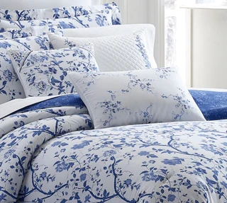 Thumbnail 8: Laura Ashley Laura Ashley Charlotte Blue Duvet Cover Set 