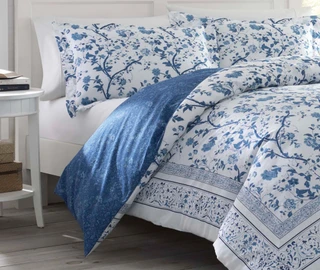 Thumbnail 11: Laura Ashley Laura Ashley Charlotte Blue Duvet Cover Set 