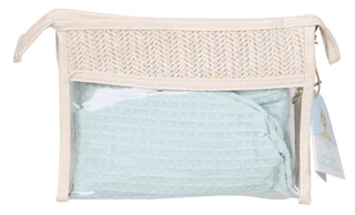 Thumbnail 1: Lifestyle Extra Large Waffle Hair Turban & Reuseable Bag 