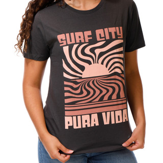 Thumbnail 2: PURA VIDA Junior's Short Sleeve Graphic Crew Neck Tee 