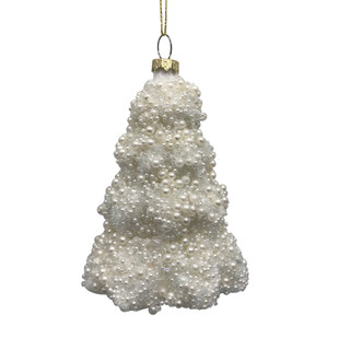Thumbnail 2: Magical Season Glass Christmas Tree with Pearls Ornament 