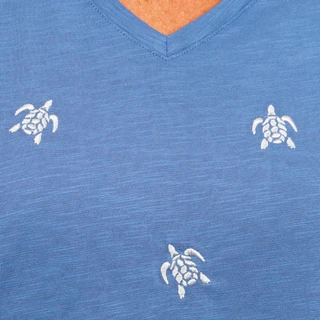 Thumbnail 4: Coral Bay Petite Short Sleeve Silver Turtle Top 