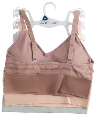 Thumbnail 2: Nautica Plus 3-Pack Seamless Lounge Bras 