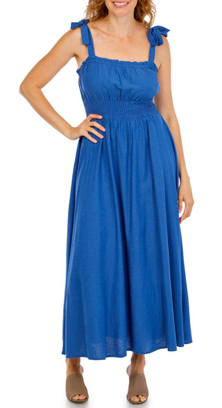Thumbnail 1: BILA Women's Smocked Maxi Dress 