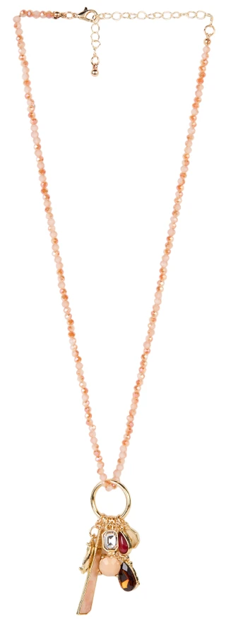 Thumbnail 1: Nautica Gold Multi-Cluster Charm Necklace 