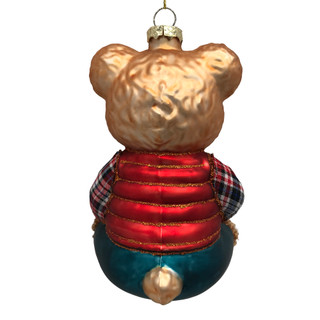 Thumbnail 2: Magical Season Bear in Tartan T-Shirt Ornament 