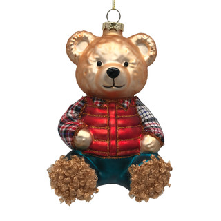 Thumbnail 1: Magical Season Bear in Tartan T-Shirt Ornament 