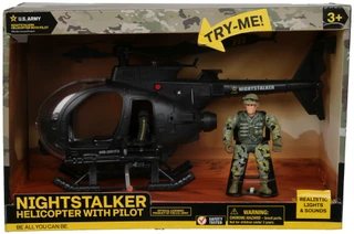 Thumbnail 1: US ARMY U.S. Army Nightstalker Helicopter and Pilot Boys Toy 