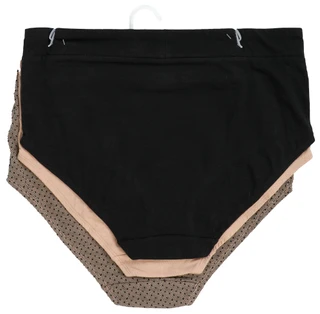 Thumbnail 2: Olga by Warners Women's Plus 3 Pk High Waist Comfort Brief Panties 