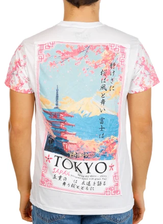 Thumbnail 1: Fresh Laundry Men's Tokyo Japan Landscape Graphic Tee 