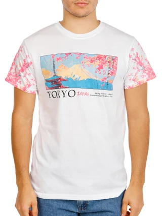 Thumbnail 2: Fresh Laundry Men's Tokyo Japan Landscape Graphic Tee 