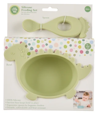 Thumbnail 1: Little Me 2 Pc Silicone Feeding Set  