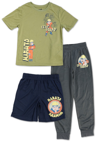 Thumbnail 1: NARUTO Boys 3 Pc Pants Set  