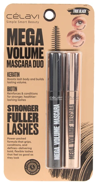 Thumbnail 1: CELAVI 2 Pk Mega Volume Mascara Duo  