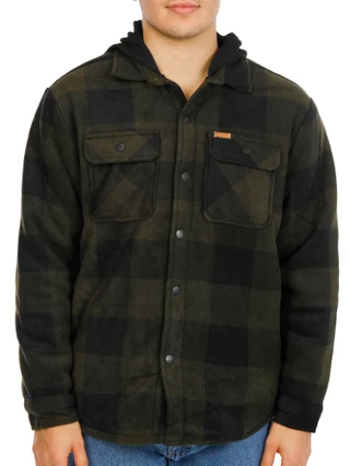 Thumbnail 1: Matix Men's Sherpa Lined Button Down Jacket w/ Hood 