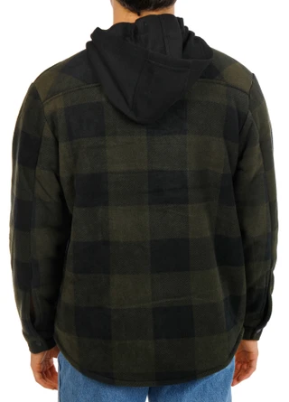 Thumbnail 2: Matix Men's Sherpa Lined Button Down Jacket w/ Hood 