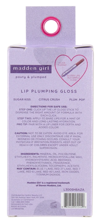 Thumbnail 2: Madden Girl 3 Pk Pouty & Plumped Lip Plump Clicker Stick 