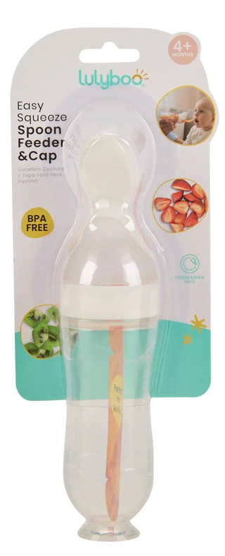 Thumbnail 1: Lulyboo Easy Squeeze Spoon Feeder & Cap  