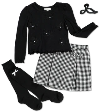 Thumbnail 1: Btween Toddler Girls 4 Pc Skirt Set  