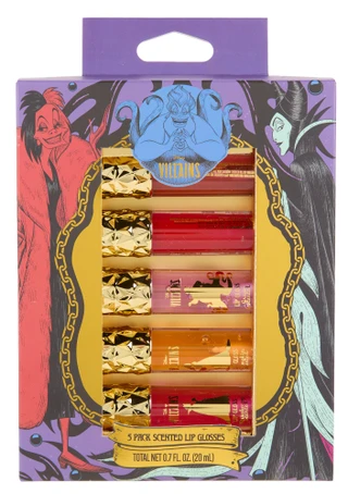 Thumbnail 1: Disney 5 Pk Villains Scented Lip Glosses  