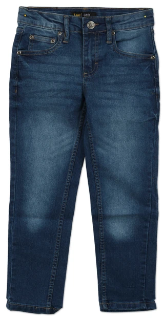 Thumbnail 1: Lee Little Boys 5 Pocket Straight Leg Slim Fit Stretch Jeans 