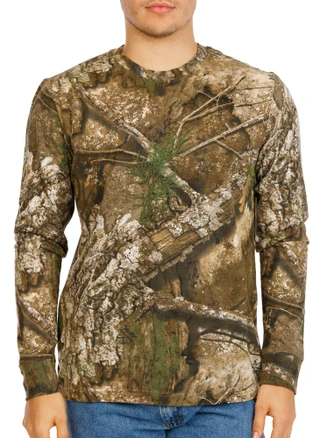 Thumbnail 1: Realtree Men's Long Sleeve Printed Tee 